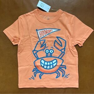 GAP Baby Orange Crab Cotton Tee, 18-24mo - NEW